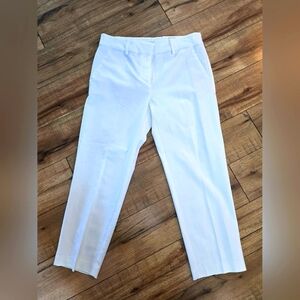 Loft White Cropped Pants 4P